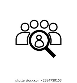 People search icon.user,team,resources (vector illustration)