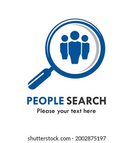 People search logo template illustration svg