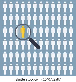 people Search vector icon