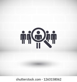 people Search vector icon