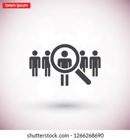 people Search vector icon