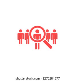people Search vector icon