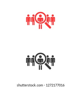 people Search vector icon