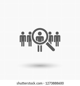 people Search vector icon