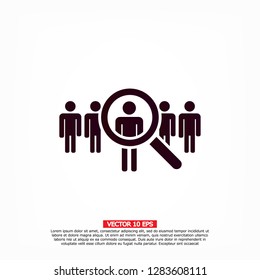 people Search vector icon