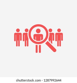 people Search vector icon