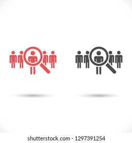 people Search vector icon