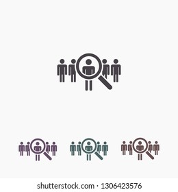 people Search vector icon