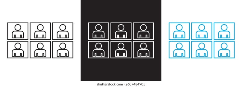 People segmentation icon. Vector  for websites, mobile interfaces, presentations,  banner, visual branding etc. Vector illustration. isolated on white and black background. EPS 10