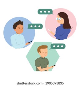 La gente envía mensajes por móvil para lo social, el trabajo, la tecnología ayuda a la gente a reunirse y hablar.  