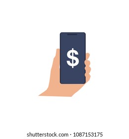 People sending and receiving money wireless with their mobile phones. Banking payment apps concept.