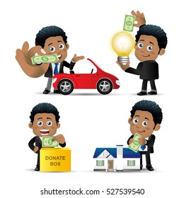 People Set - Business - African businessman set 