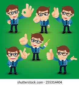 People Set - Business - Businessman conquering the dollar sign