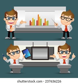 People Set - Business - Man with chart and board