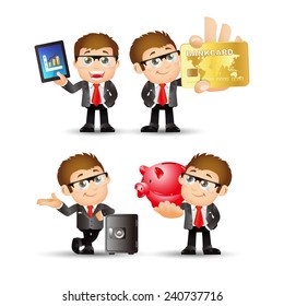 People Set - Business - Office man. finance set.