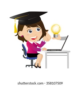 People Set - e-learning concept
