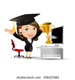 People Set - e-learning concept