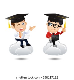 People Set - e-learning concept