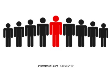People set. Graphic template. Vector Illustration