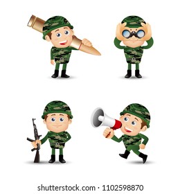People Set - Profession - Army 