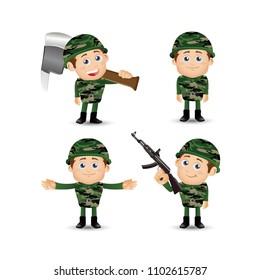 People Set - Profession - Army 