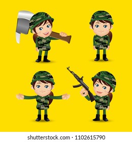People Set - Profession - Army 