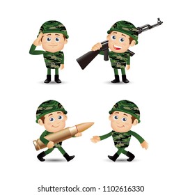 People Set - Profession - Army 
