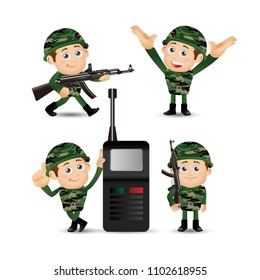 People Set - Profession - Army 