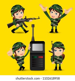 People Set - Profession - Army 