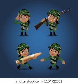 People Set - Profession - Army 