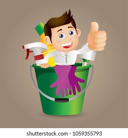 People Set - Profession - Cleaner