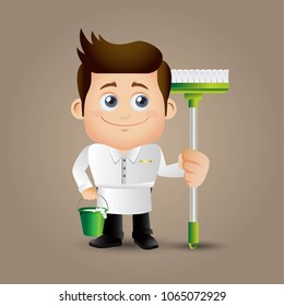 People Set - Profession - Cleaner