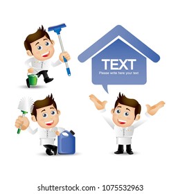 People Set - Profession - Cleaner