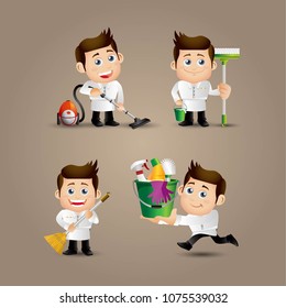 People Set - Profession - Cleaner