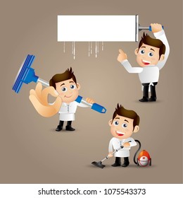People Set - Profession - Cleaner