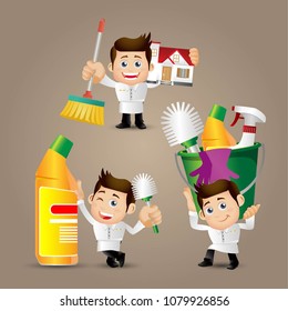 People Set - Profession - Cleaner