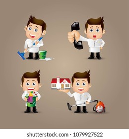 People Set - Profession - Cleaner