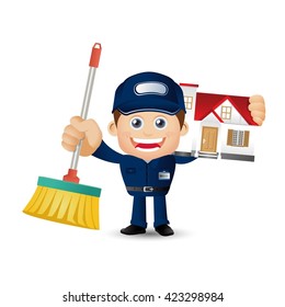 People Set - Profession - Cleaner