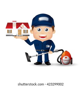 People Set - Profession - Cleaner