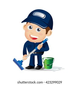 People Set - Profession - Cleaner