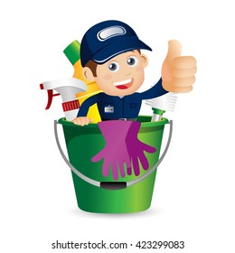 People Set - Profession - Cleaner