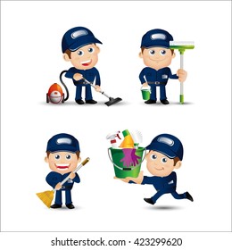 People Set - Profession - Cleaner