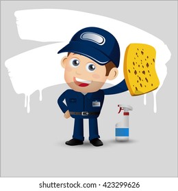 People Set - Profession - Cleaner