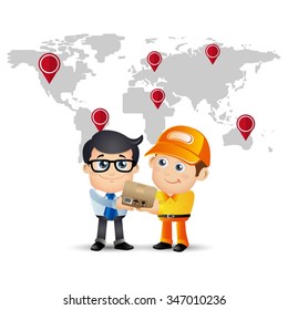 People Set - Profession - Delivery person