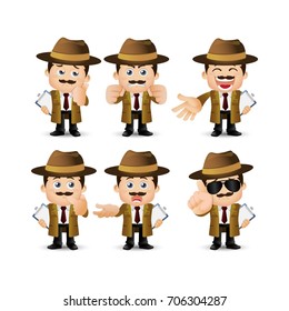 People Set - Profession - Detective