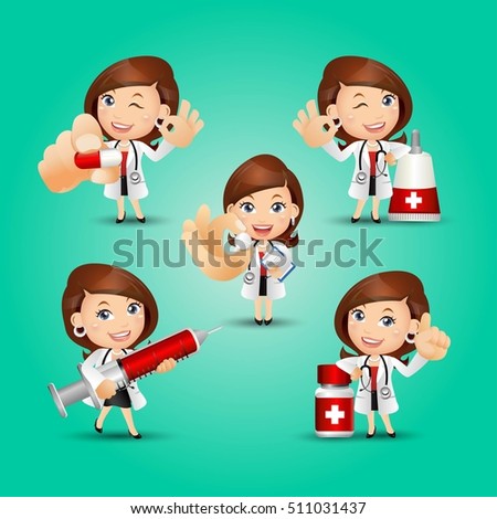 People Set - Profession - Doctor set