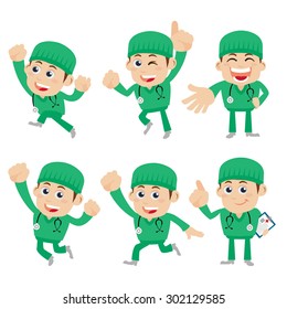 People Set - Profession - Doctor in different poses