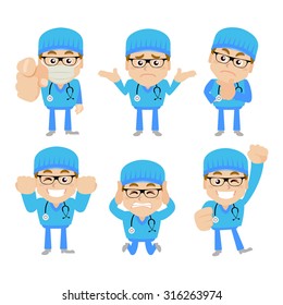People Set - Profession - Doctor in different poses
