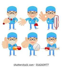 People Set - Profession - Doctor in different poses