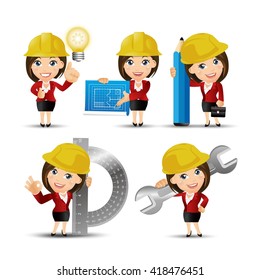 People Set - Profession - Engineer set 